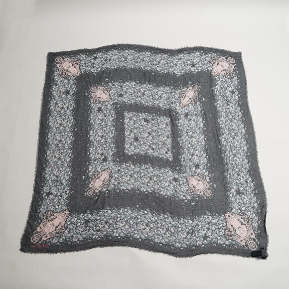 Zadig & Voltaire Accessories - Zadig & Voltaire Kerry Flower Dog Square Scarf